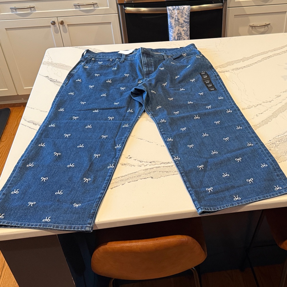 J. Crew Full-Length Slim Wide-Leg Jeans